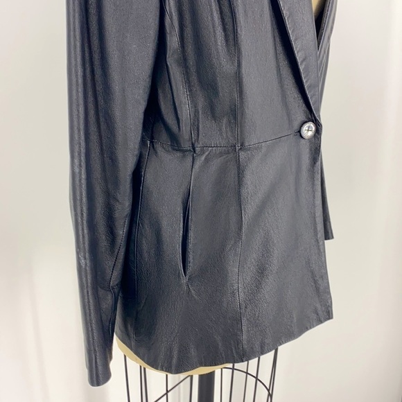 Vintage Colebrook Fitted Leather coat/jacket SZ L - Picture 4 of 9